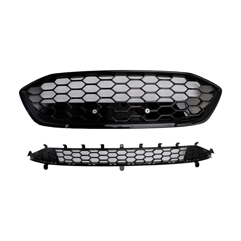 Grille Pare-Chocs Noire Style ST Ford Focus MK4 2018-2021 - vue de face 2 - Becquet Voiture