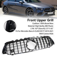 Grille Pare-Chocs Style GT Noir Mercedes Classe A W177 - installé sur véhicule - Becquet Voiture