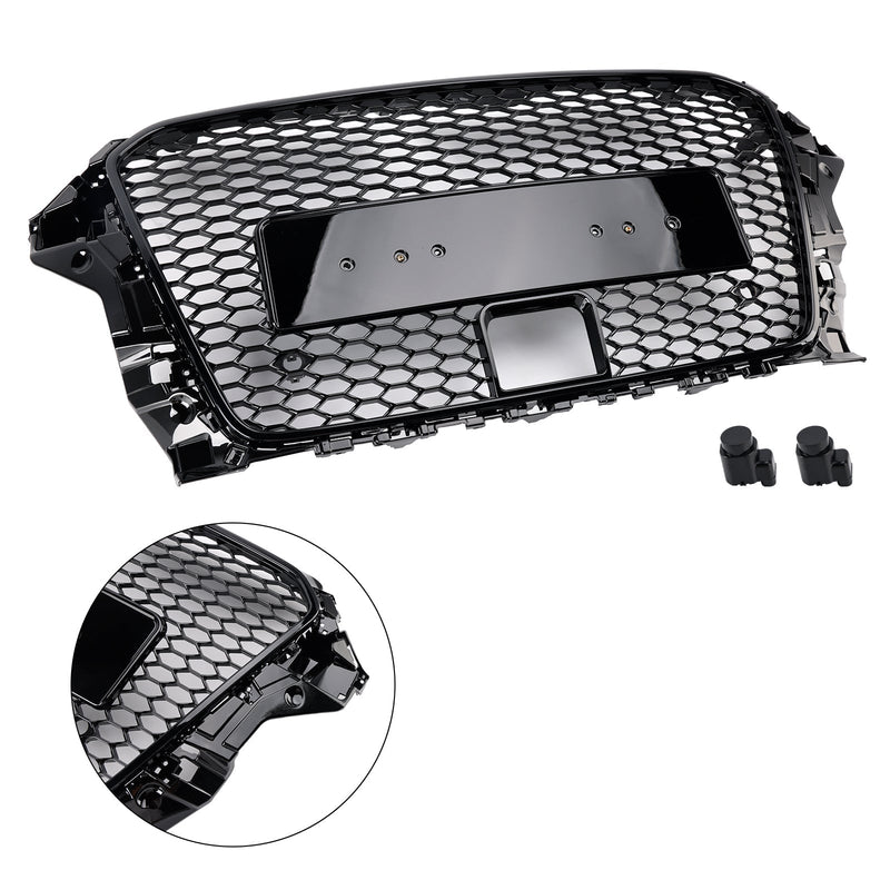 Grille Pare-Chocs Style RS3 Audi A3 S3 S-Line ACC Noir 2013-2016 - détail du montage - Becquet Voiture