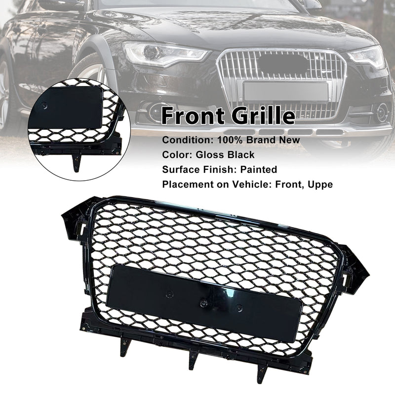 Grille Pare-Chocs Style RS4 Audi A4 B8.5 Allroad Noir - installé sur véhicule - Becquet Voiture