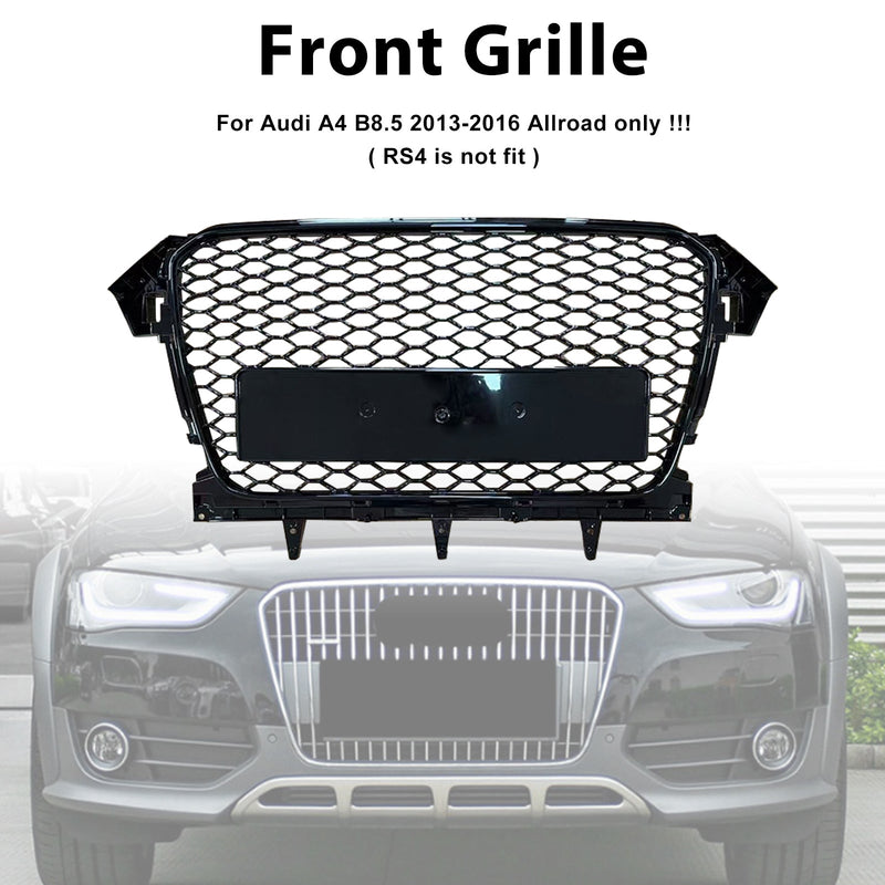 Grille Pare-Chocs Style RS4 Audi A4 B8.5 Allroad Noir - packshot studio - Becquet Voiture