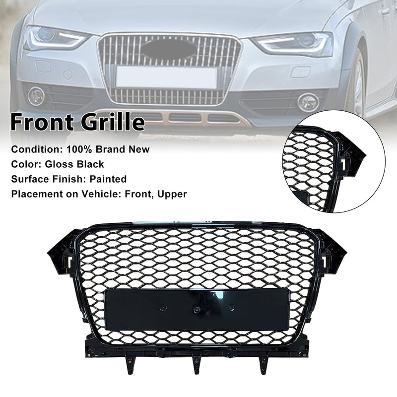 Grille Pare-Chocs Style RS4 Audi A4 B8.5 Allroad Noir - vue arrière - Becquet Voiture