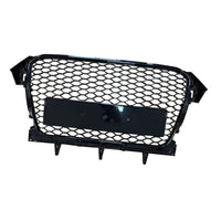 Grille Pare-Chocs Style RS4 Audi A4 B8.5 Allroad Noir - vue de face 2 - Becquet Voiture