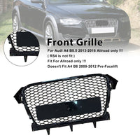 Grille Pare-Chocs Style RS4 Audi A4 B8.5 Allroad Noir - vue de trois-quarts - Becquet Voiture