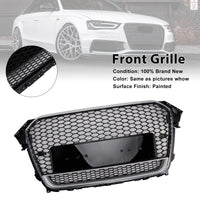 Grille Pare-Chocs Style RS4 Audi A4 S4 B8.5 2013-2016 - vue de trois-quarts - Becquet Voiture