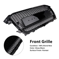 Grille Pare-Chocs Style RS4 Audi A4 S4 B8.5 Quattro Noir 2013-2016 - détail du montage - Becquet Voiture