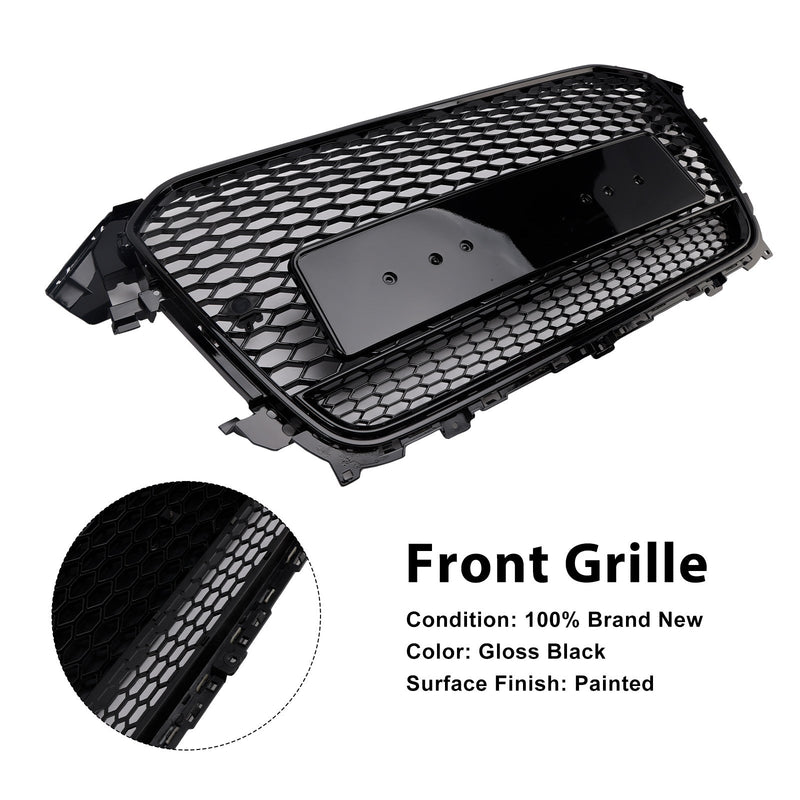 Grille Pare-Chocs Style RS4 Audi A4 S4 B8.5 Quattro Noir 2013-2016 - détail du montage - Becquet Voiture