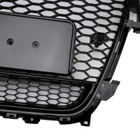 Grille Pare-Chocs Style RS4 Audi A4 S4 B8.5 Quattro Noir 2013-2016 - vue arrière 2 - Becquet Voiture