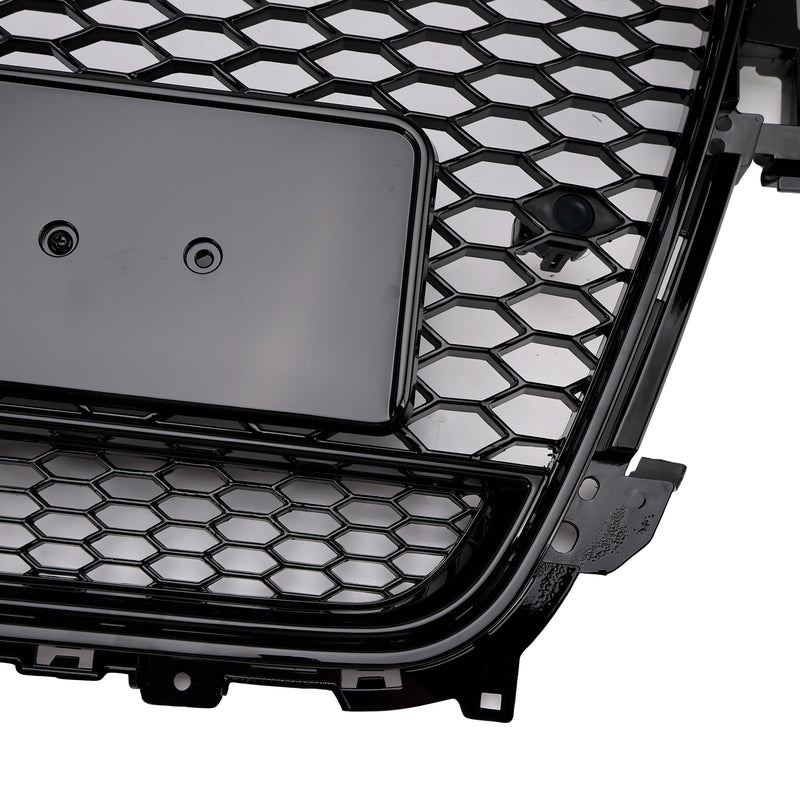 Grille Pare-Chocs Style RS4 Audi A4 S4 B8.5 Quattro Noir 2013-2016 - vue arrière 2 - Becquet Voiture