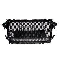 Grille Pare-Chocs Style RS4 Audi A4 S4 B8.5 Quattro Noir 2013-2016 - vue de dessus - Becquet Voiture