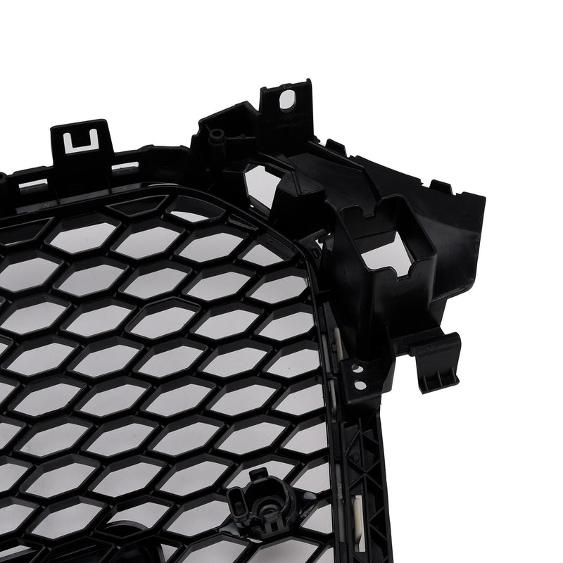 Grille Pare-Chocs Style RS4 Audi A4 S4 B8.5 Quattro Noir 2013-2016 - vue de face 2 - Becquet Voiture