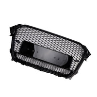 Grille Pare-Chocs Style RS4 Audi A4 S4 B8.5 Quattro Noir 2013-2016 - vue de trois-quarts 2 - Becquet Voiture