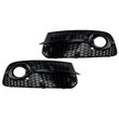 Grille Phare Antibrouillard Audi Q5 Noir Chrome 2013-2017