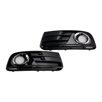 Grille Phare Antibrouillard Avant Noir Chrome Audi Q5 2013-2017 - vue de face - Becquet Voiture