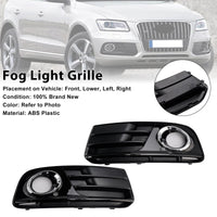 Grille Phare Antibrouillard Avant Noir Chrome Audi Q5 2013-2017 - vue de profil - Becquet Voiture