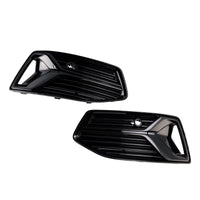 Front fog light grille Audi A6 C8 2019-2023 2 pieces - in use - Becquet Voiture