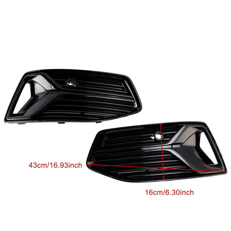 Front fog light grille Audi A6 C8 2019-2023 2 pieces - rear view - Becquet Voiture