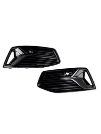 Front fog light grille Audi A6 C8 2019-2023 2 pieces - top view - Becquet Voiture