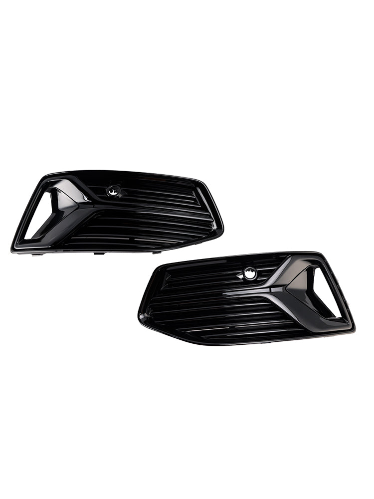 Front fog light grille Audi A6 C8 2019-2023 2 pieces - top view - Becquet Voiture