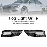 Verchromter Kühlergrill mit Nebelschutz Audi A4 B8.5 2013-2015 - Seitenansicht - Becquet Voiture