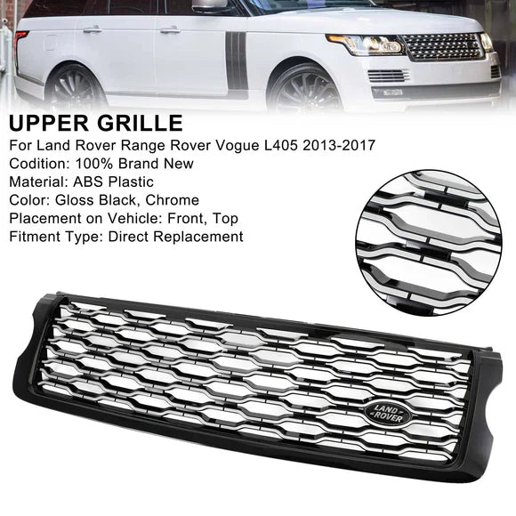 Grille Range Rover Vogue L405 Noir Brillant - installé sur véhicule 2 - Becquet Voiture