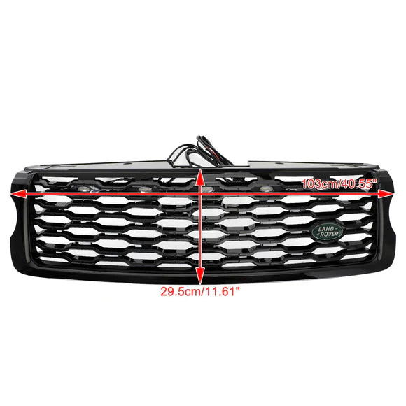 Grille Range Rover Vogue L405 Noir Brillant - vue arrière - Becquet Voiture