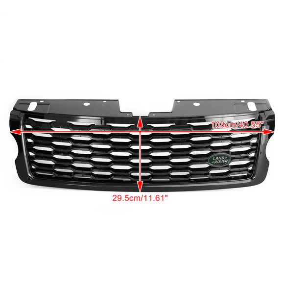Grille Range Rover Vogue L405 Noir Brillant - vue de trois-quarts - Becquet Voiture