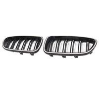 Grille Rein BMW Série 5 F10 F11 Noir Brillant 2010-2016 - installé sur véhicule 2 - Becquet Voiture