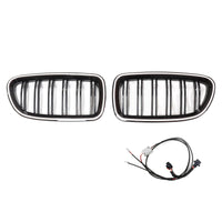 Grille Rein BMW Série 5 F10 F11 Noir Brillant 2010-2016 - vue arrière 2 - Becquet Voiture