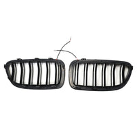 Grille Rein BMW Série 5 F10 F11 Noir Brillant 2010-2016 - vue rapprochée - Becquet Voiture