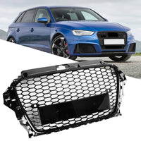 Grille RS3 Nid d'Abeille Audi A3 S3 2013-2016 - en situation - Becquet Voiture