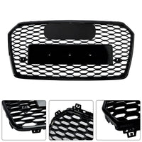 Grille RS7 Audi A7 S7 C7 Nid d'Abeille Noir - détail du montage - Becquet Voiture
