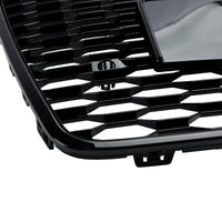Grille RS7 Audi A7 S7 C7 Nid d'Abeille Noir - en situation - Becquet Voiture