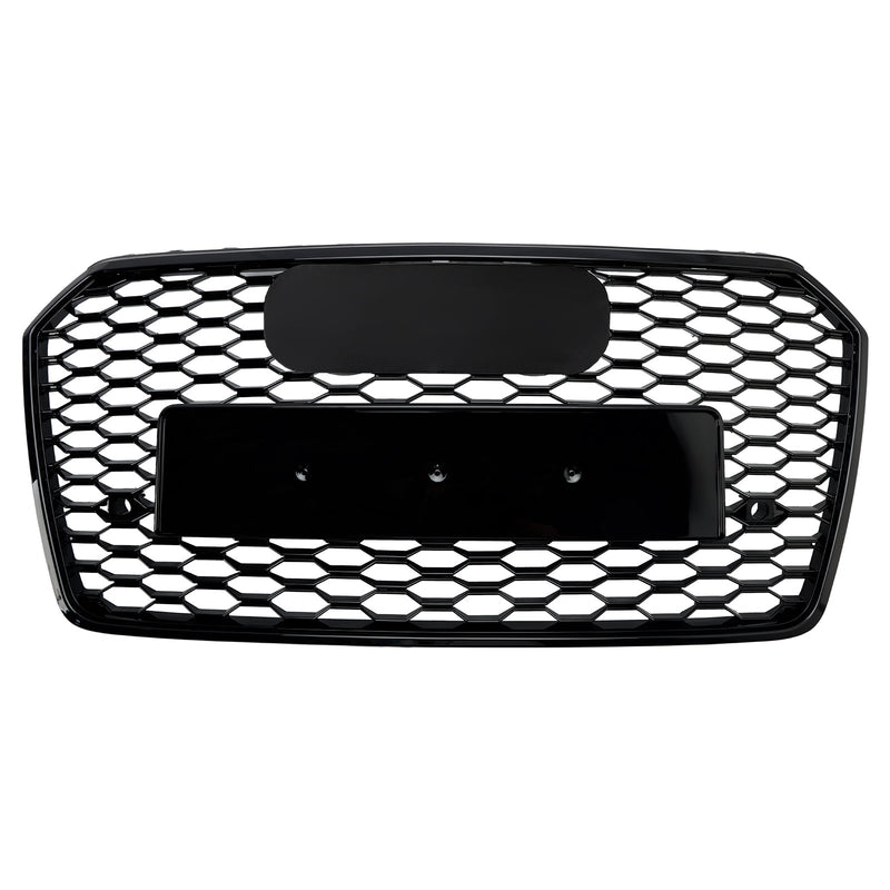 Grille RS7 Audi A7 S7 C7 Nid d'Abeille Noir - vue de face - Becquet Voiture