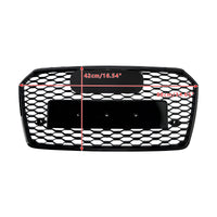 Grille RS7 Audi A7 S7 C7 Nid d'Abeille Noir - vue de profil - Becquet Voiture
