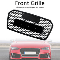 Grille RS7 Audi A7 S7 C7 Nid d'Abeille Noir - vue de trois-quarts - Becquet Voiture