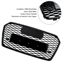 Grille RS7 Audi A7 S7 C7 Nid d'Abeille Noir - vue rapprochée - Becquet Voiture