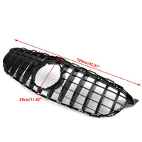 Grille Style GTR Mercedes Classe C W205 C250 C300 2015-2018 - vue de profil - Becquet Voiture