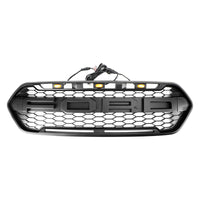 Grille Style Raptor 3 LED Ford Transit Custom 2018-2023 - détail du montage 2 - Becquet Voiture