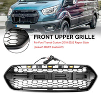 Grille Style Raptor 3 LED Ford Transit Custom 2018-2023 - vue de face 2 - Becquet Voiture