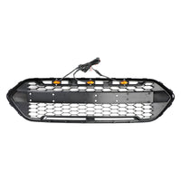 Grille Style Raptor 3 LED Ford Transit Custom 2018-2023 - vue de profil 2 - Becquet Voiture