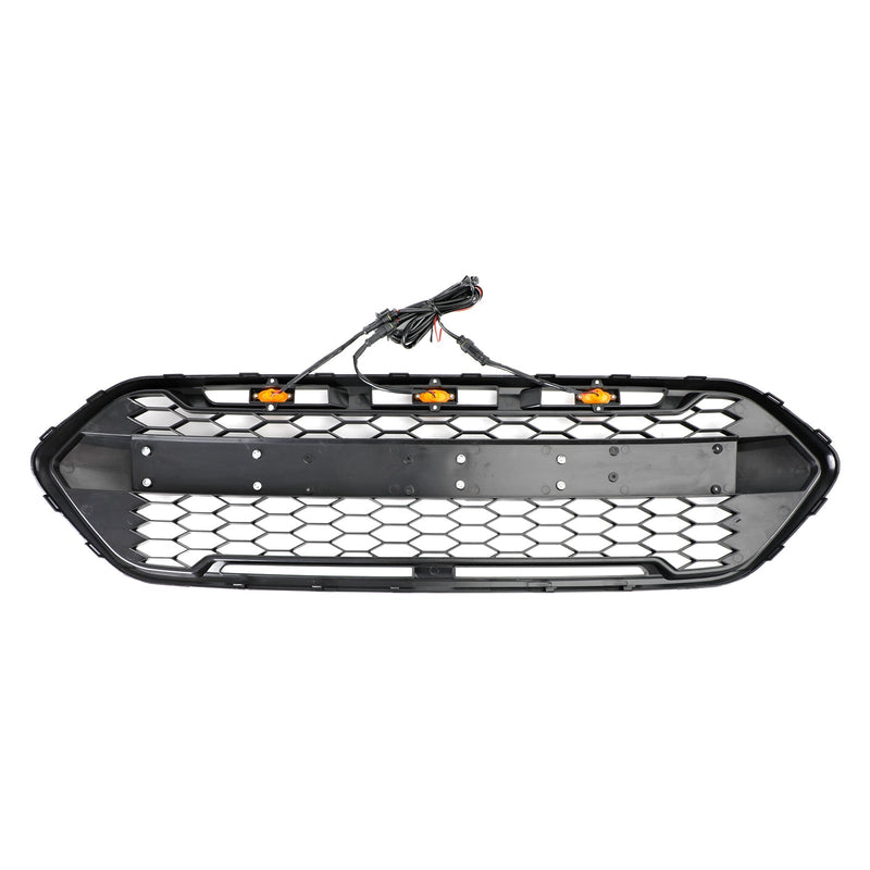 Grille Style Raptor 3 LED Ford Transit Custom 2018-2023 - vue de profil 2 - Becquet Voiture