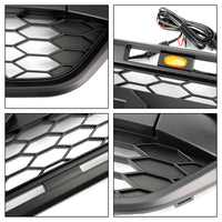 Grille Style Raptor 3 LED Ford Transit Custom 2018-2023 - vue de trois-quarts 2 - Becquet Voiture
