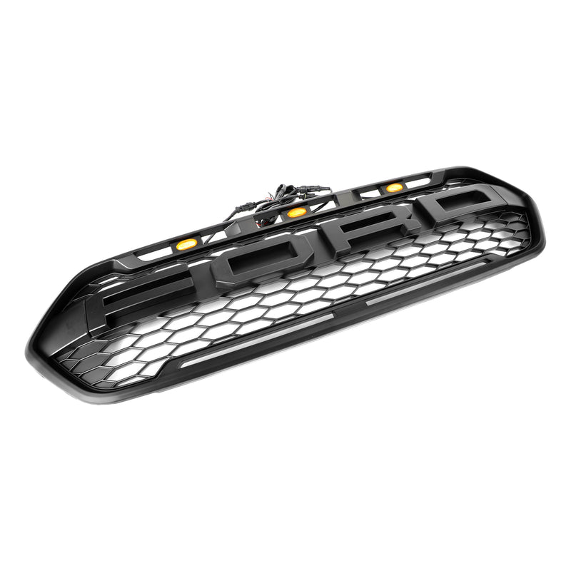 Grille Style Raptor 3 LED Ford Transit Custom 2018-2023 - vue rapprochée - Becquet Voiture