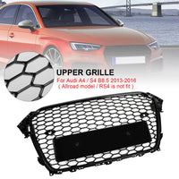 Grille Style RS4 Noir Brillant Audi A4 S4 B8.5 2013-2016 - vue de profil 2 - Becquet Voiture