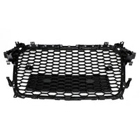 Grille Style RS4 Noir Brillant Audi A4 S4 B8.5 2013-2016 - vue rapprochée - Becquet Voiture