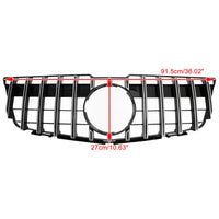 Grille Supérieure GT Mercedes GLK X204 2008-2012 - vue de profil - Becquet Voiture