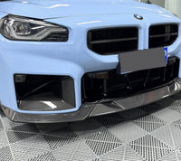 Grilles Aération Avant Fibre Carbone MP BMW G87 M2 - vue de trois-quarts - Becquet Voiture