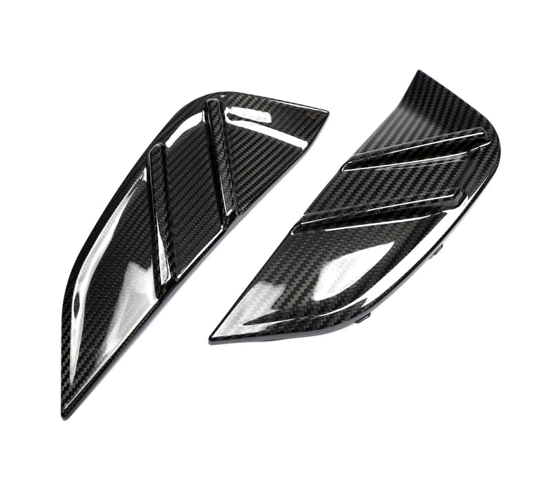 Grilles Aération Fibre Carbone BMW G80 G82 - vue de face - Becquet Voiture