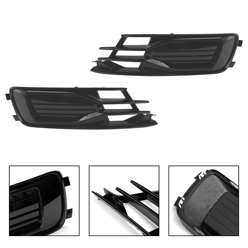 Grilles Antibrouillard Audi A6 C7 2014-2018 Noir 2P - packshot studio - Becquet Voiture